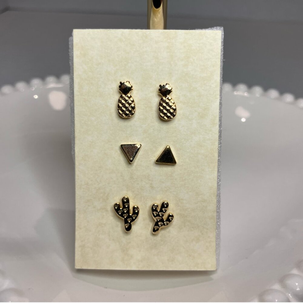 Gold Stud Pack – Cactus/Triangle/Pineapple